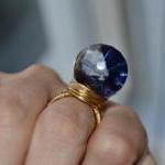 Blue Goldstone Ring